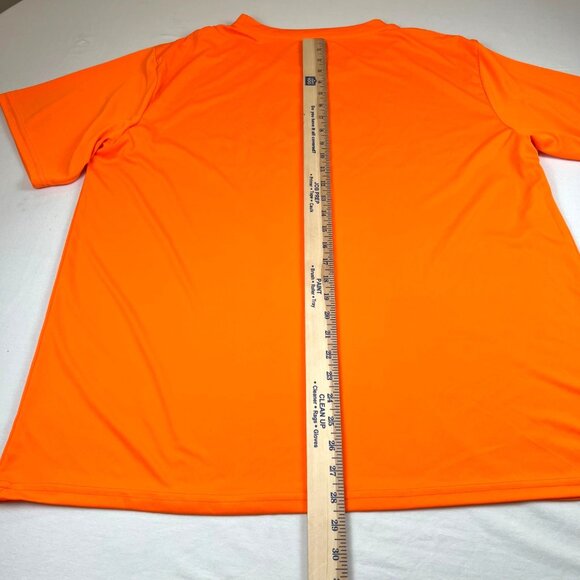 Mossy Oak By Staghorn Creek Mens T-Shirt 2XL Safety Orange Camouflage Logo - Picture 4 of 7